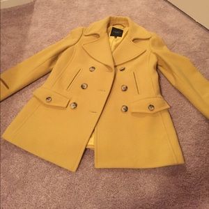 Talbots yellow peacoat