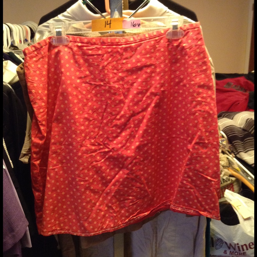 🔴Red Dot Spcl🔴💗Pink polka dot skirt💗 14/16