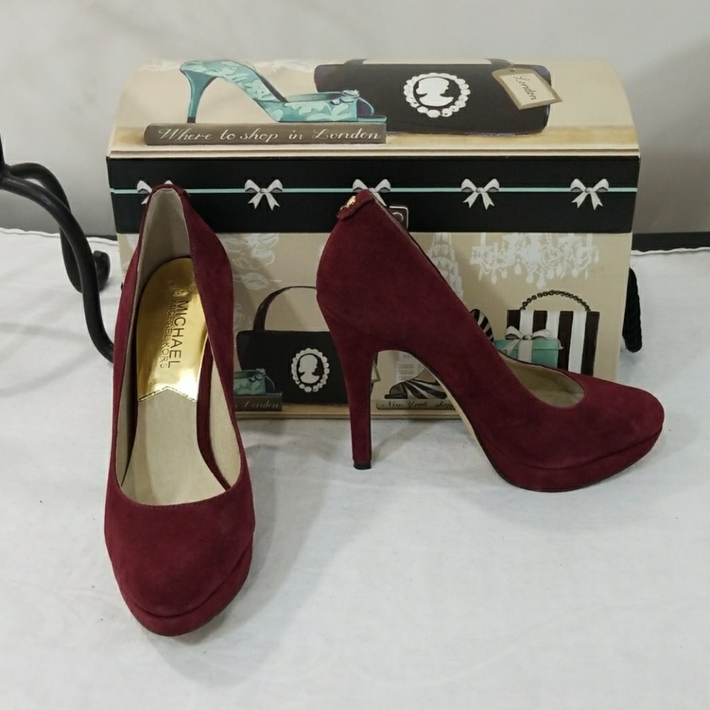 Burgundy  authentic Michael kors heels