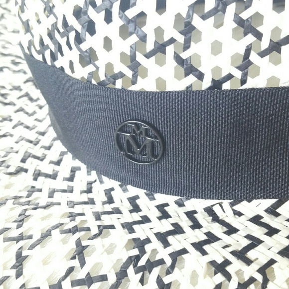 ❤️HP❤️ MAISON MICHEL virginie two tone Panama hat main image 6