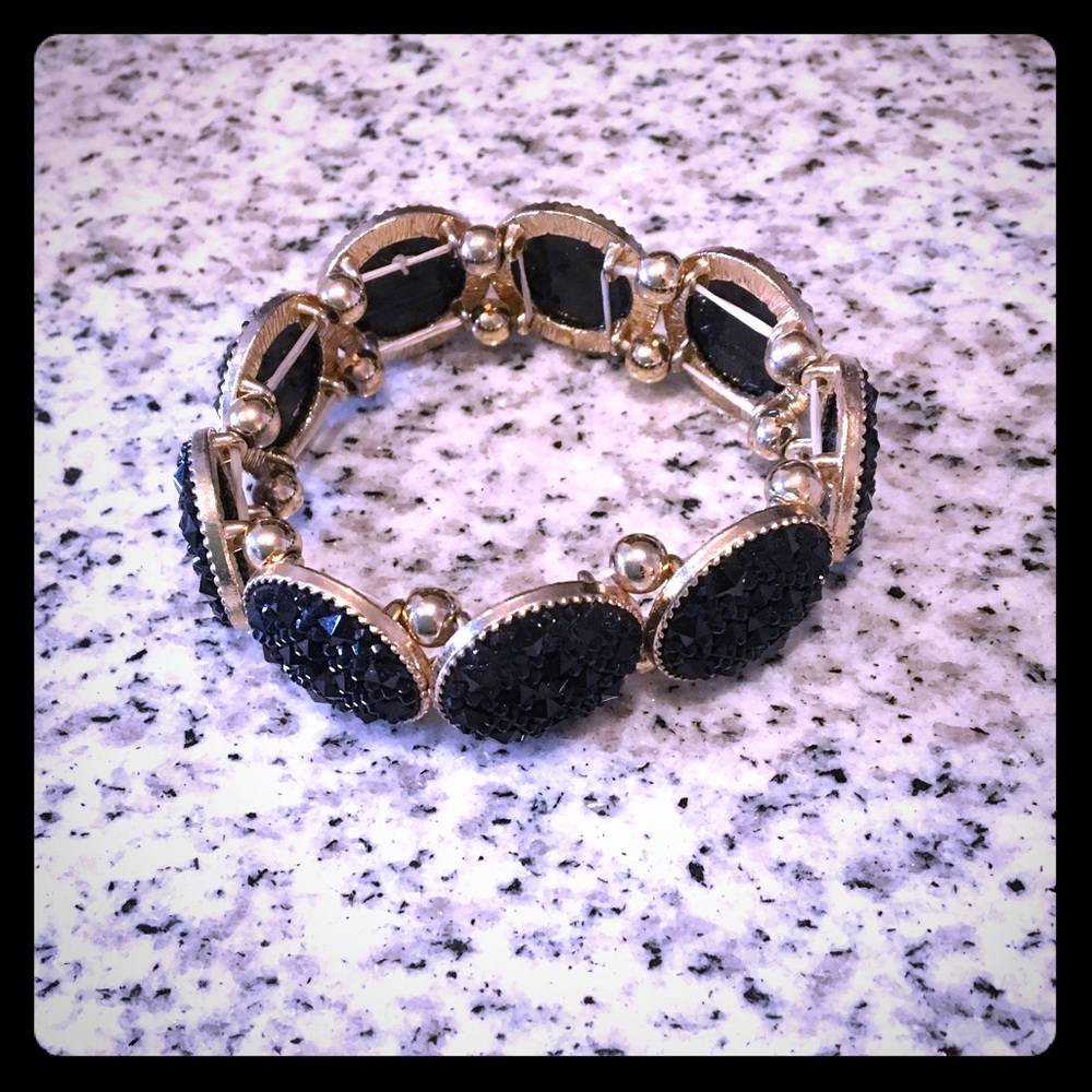 Black and gold bracelet