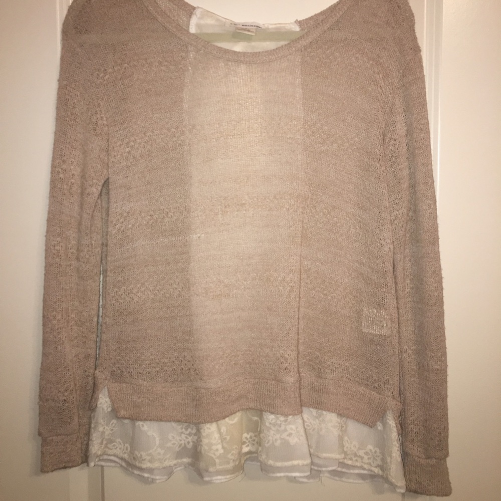 Anthropologie Bow Sweater Top