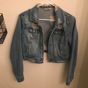 Adorable Jean Cropped Jacket