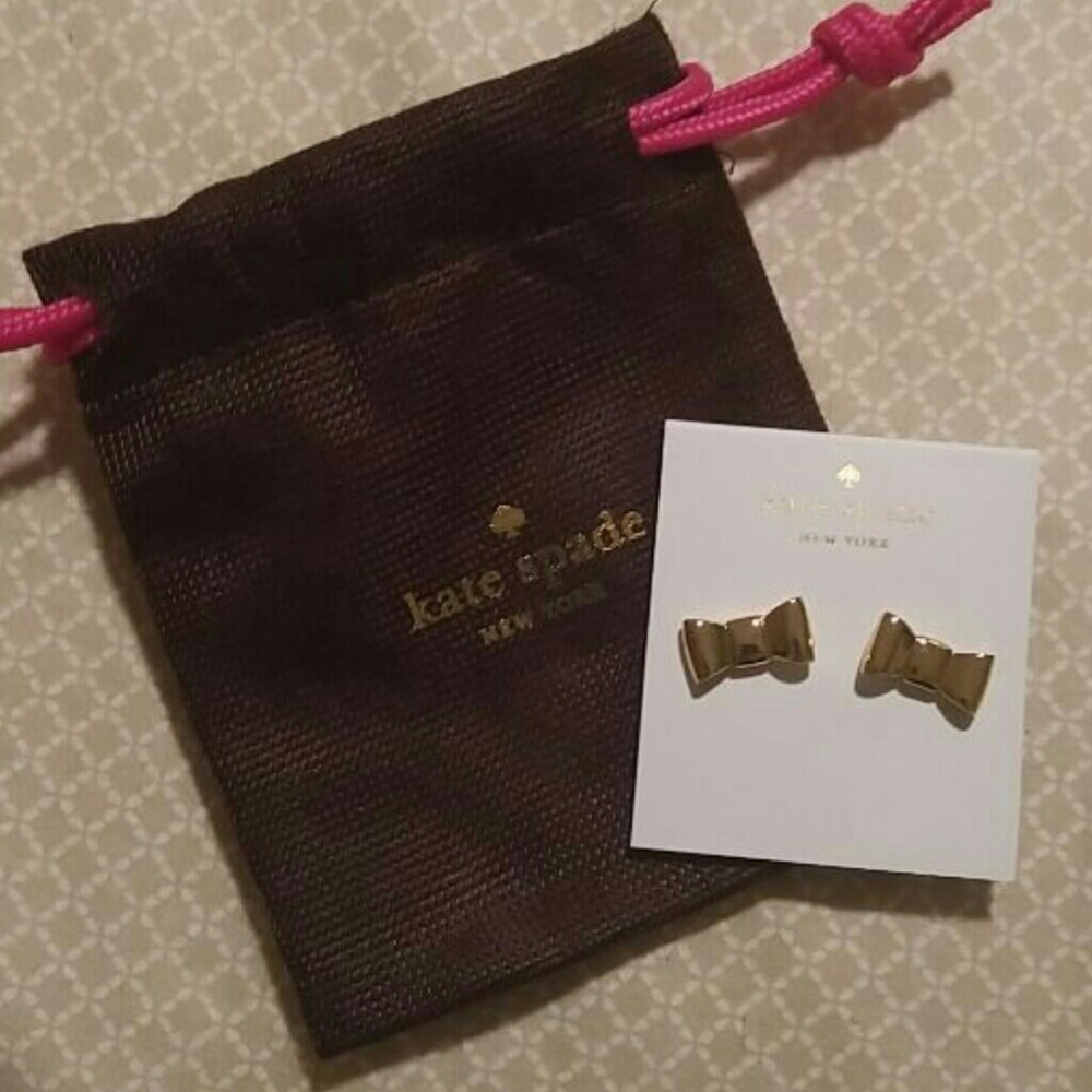 Kate Spade bow earrings nwt