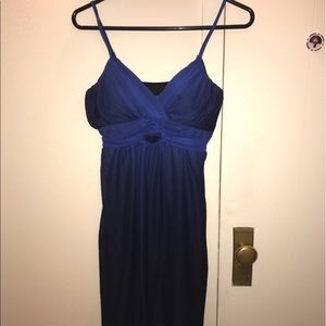 Junior blue party dress