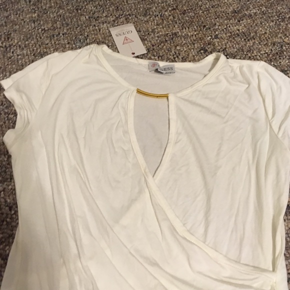 Dress top with rousting at left hip. - Picture 2 of 4