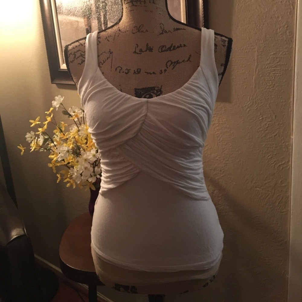 WHBM white tank top