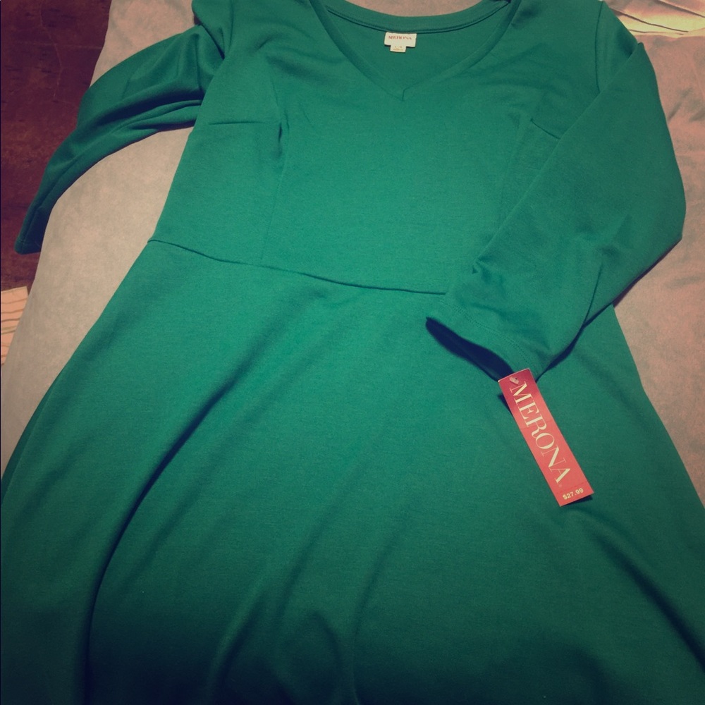 Target- Quarter Sleeve Green Dress
