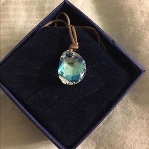 Blue crystal necklace