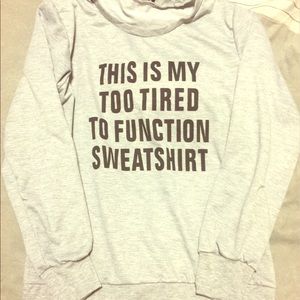 Long sleeve gray sweatshirt