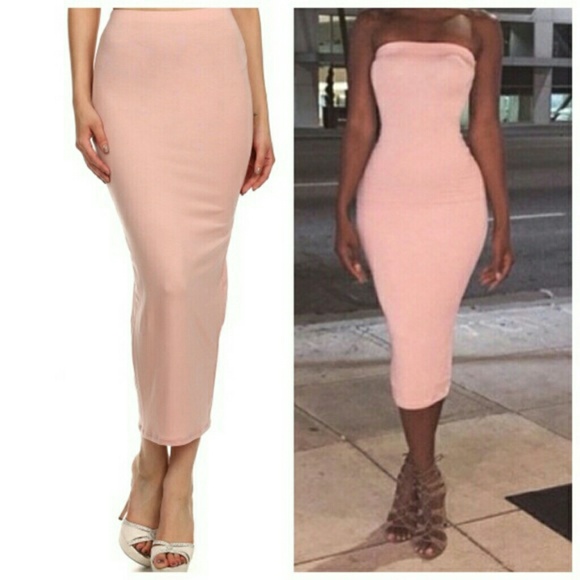 💕NEW WITH TAG! BLUSH PINK MAXI SKIRT😍💕 - Picture 3 of 6