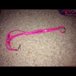 Pink Vineyard Vines Lanyard