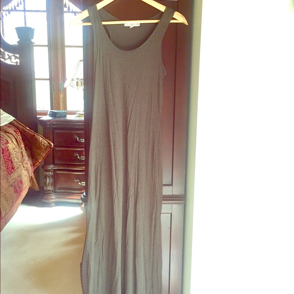 Army green maxi dress