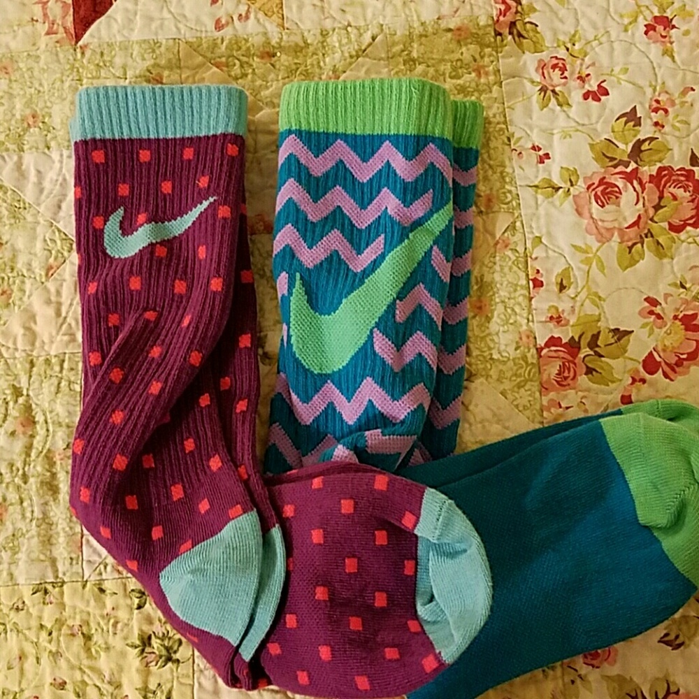 Two pairs of Nike socks