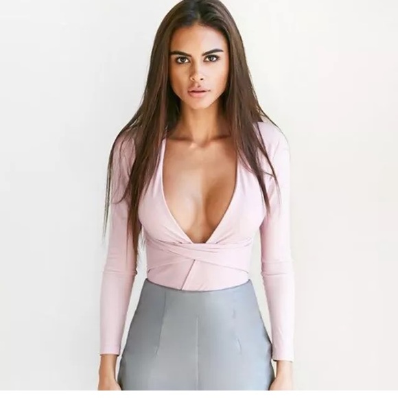 🌷NASTY GAL SEXY AS HELL bOdYsUiT PINK🌷 - Picture 3 of 3