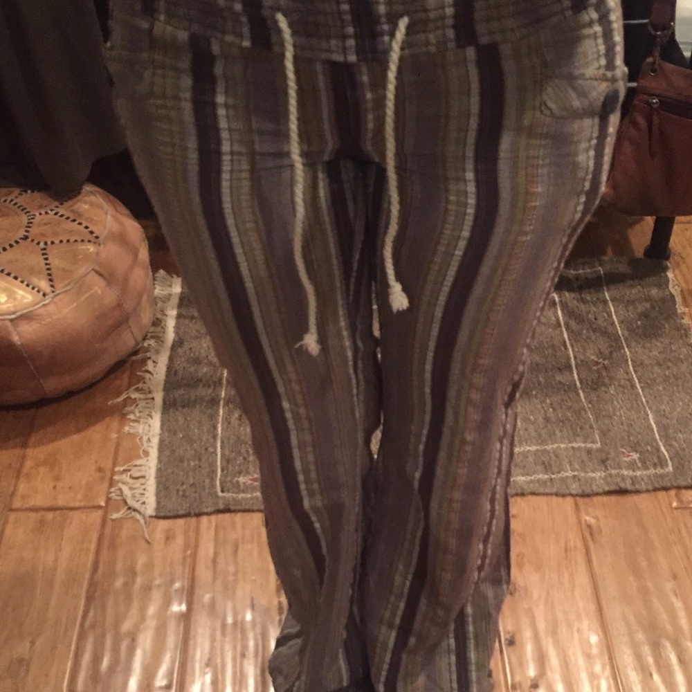Billabong Striped Linen Pants