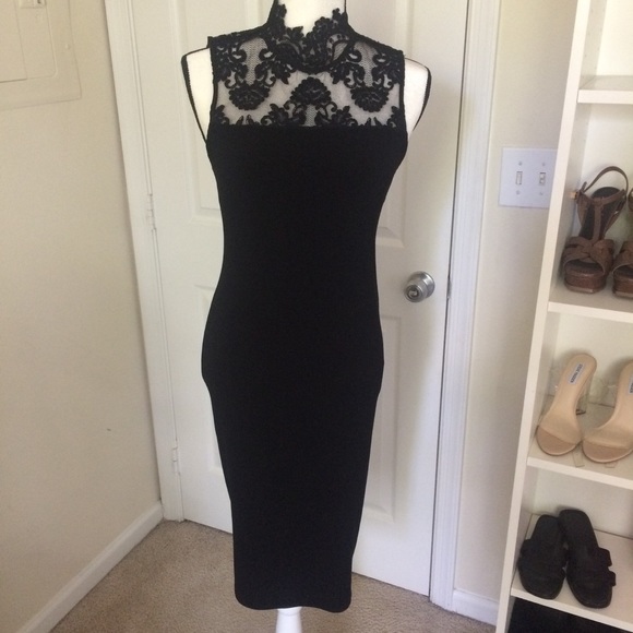 Brand New Alice + Olivia Black Lace Dress - Picture 2 of 3