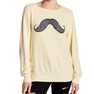 NWT [Wildfox] Mustachio Pullover - XS/S