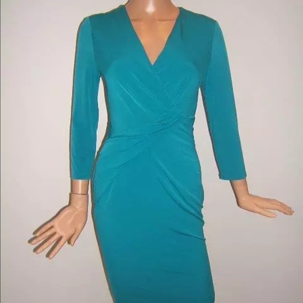 New Karl Lagerfeld 4 6 10 Teal blue green dress