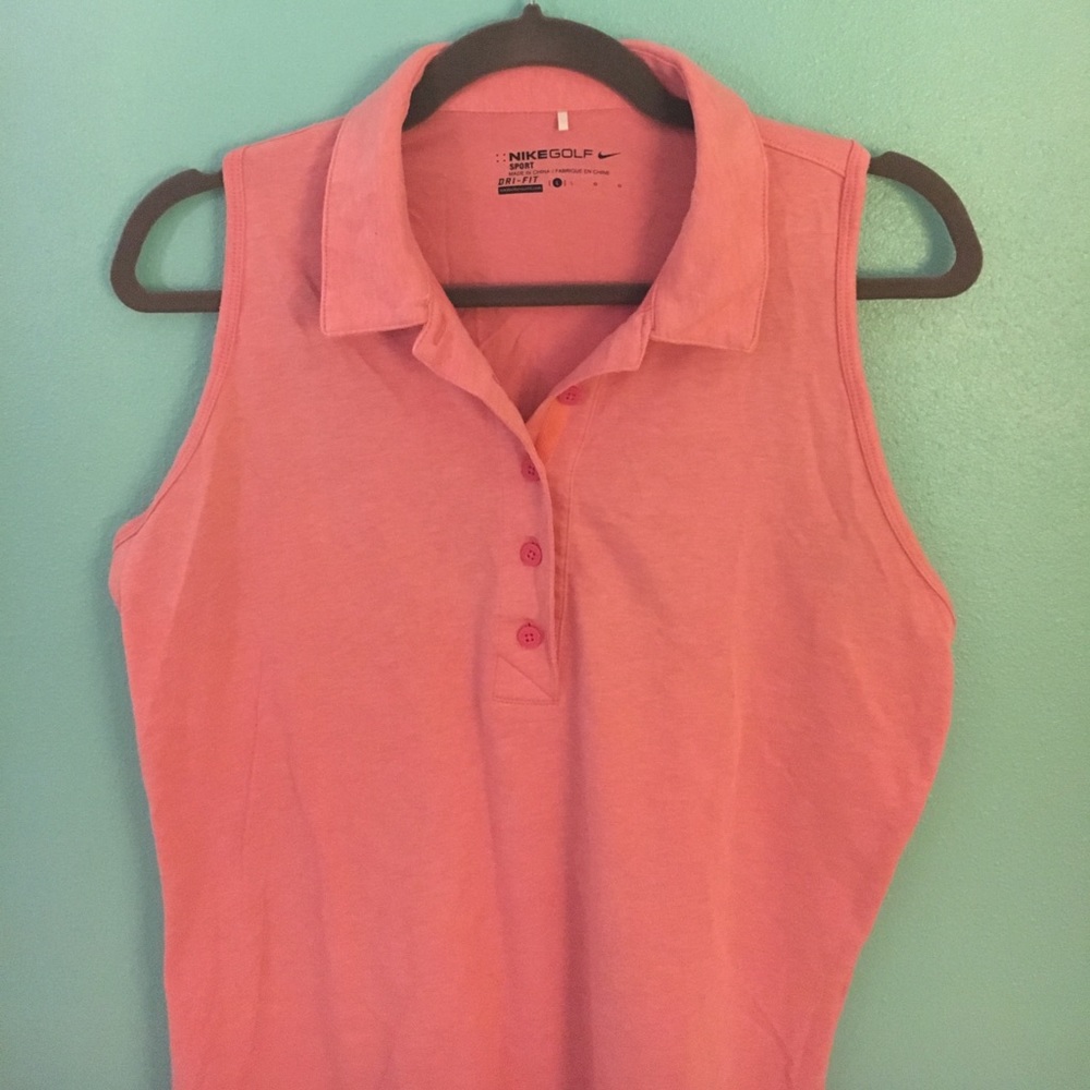 Nike sleeveless golf polo