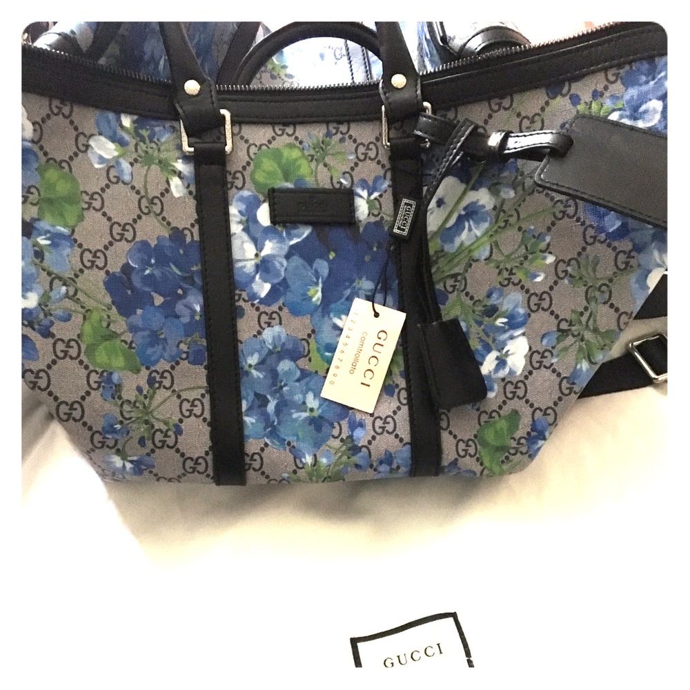 Gucci floral travel bag