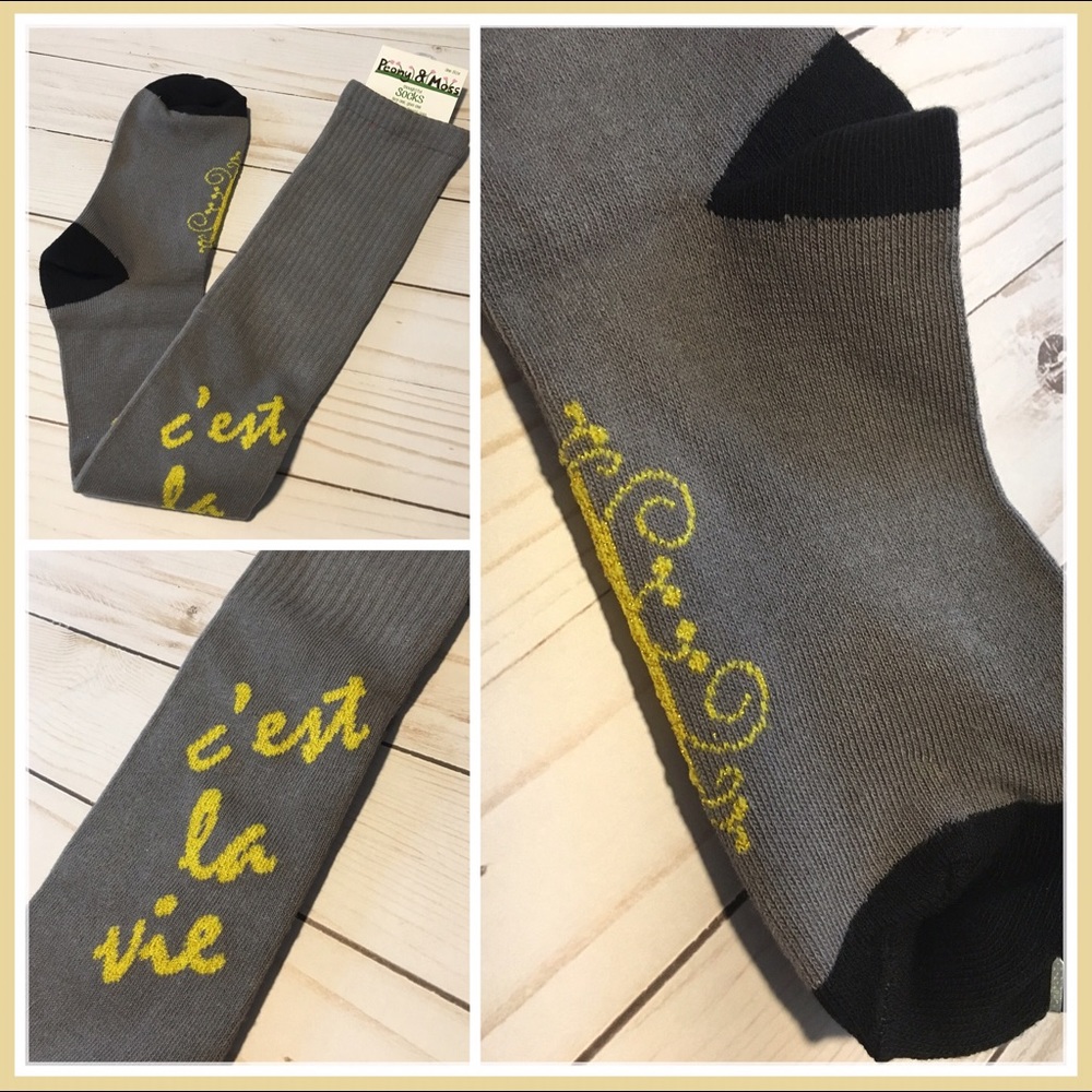 1 Left! C'est La Vie⚜️Knee High Socks - Picture 2 of 5
