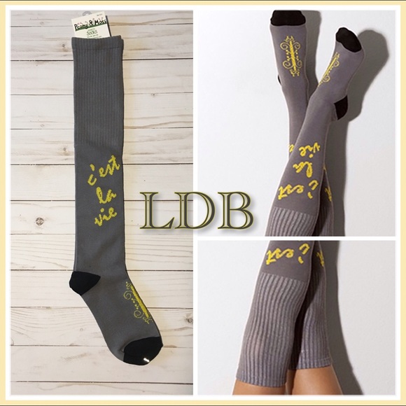 Peony and Moss Accessories - 1 Left! C'est La Vie⚜️Knee High Socks