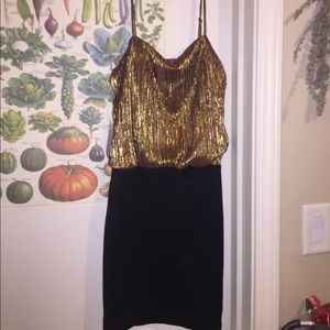Small gold & black party dress