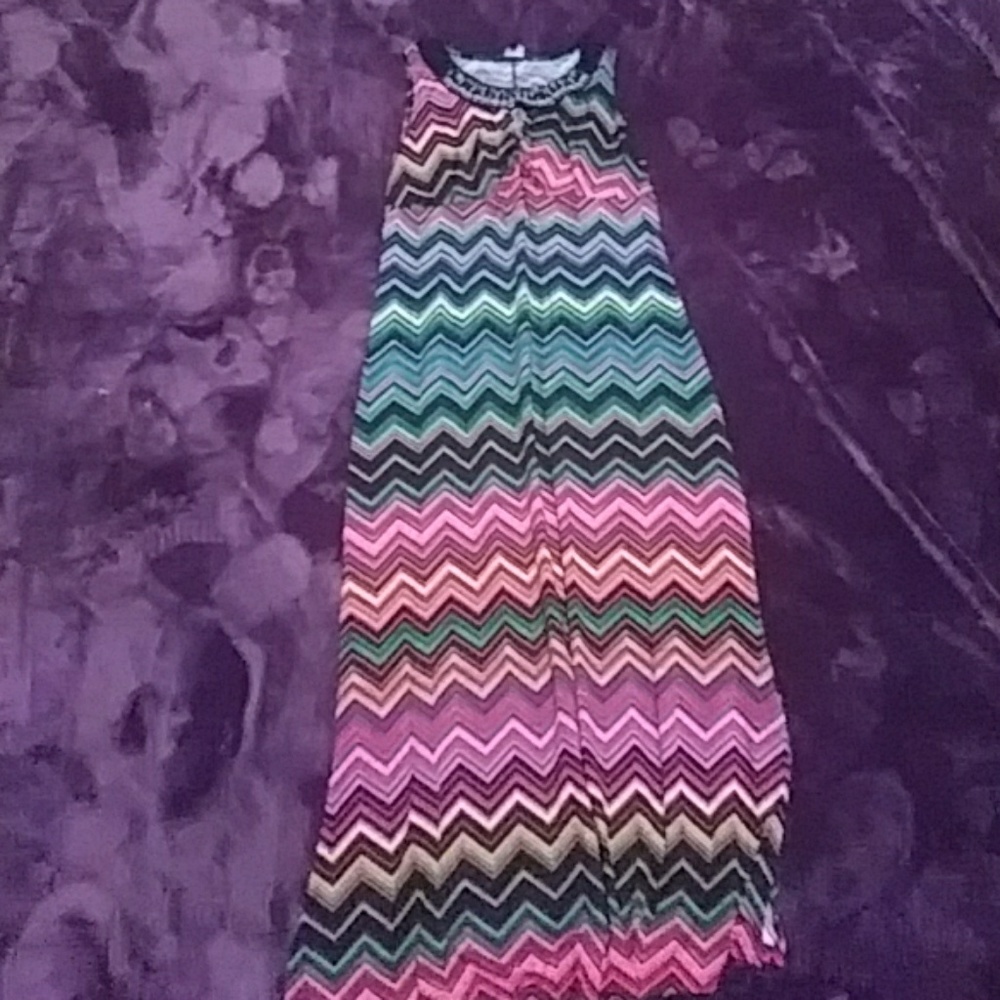 Zig zag maxi dress