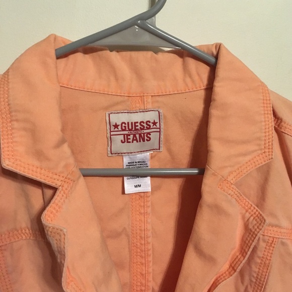 Coral color fitted jacket - Picture 2 of 3