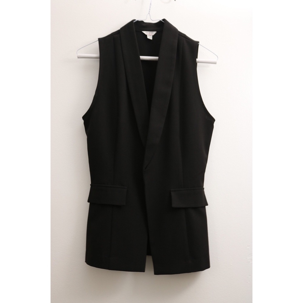 Guess Black Blazer Vest