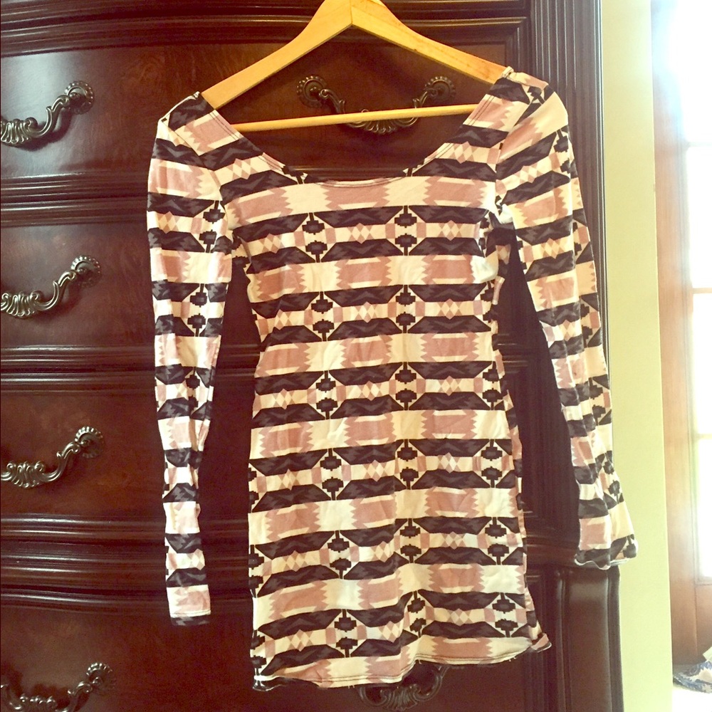 Tribal shirt dress