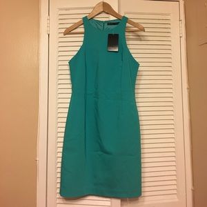 Zara Basic Collection Green Dress Sz Small