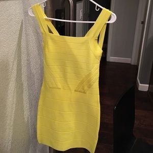 Bright yellow Bebe Dress