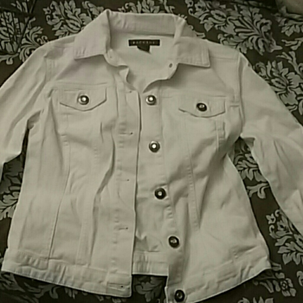 White denim jacket
