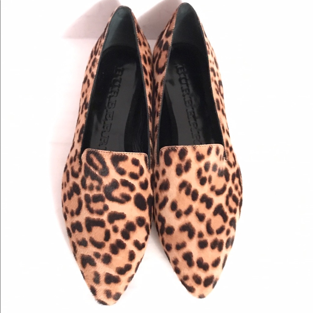 SOLD Burberry Leopard Print Loafers - Picture 6 of 8