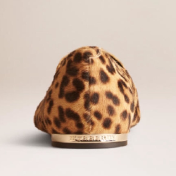 SOLD Burberry Leopard Print Loafers - Picture 3 of 8