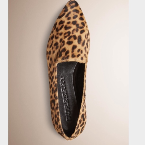SOLD Burberry Leopard Print Loafers - Picture 4 of 8