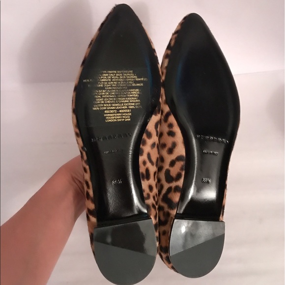 SOLD Burberry Leopard Print Loafers - Picture 5 of 8