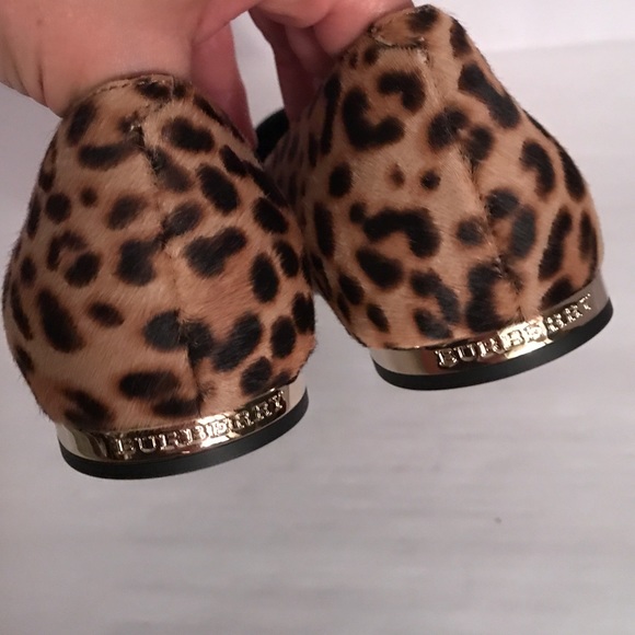 SOLD Burberry Leopard Print Loafers - Picture 7 of 8