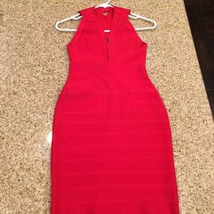 Red bandage dress
