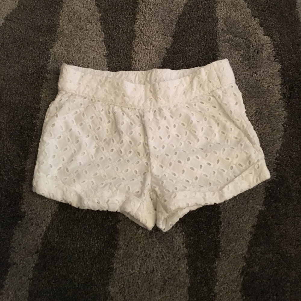Gymboree Girls Eyelet Cuffed Shorts