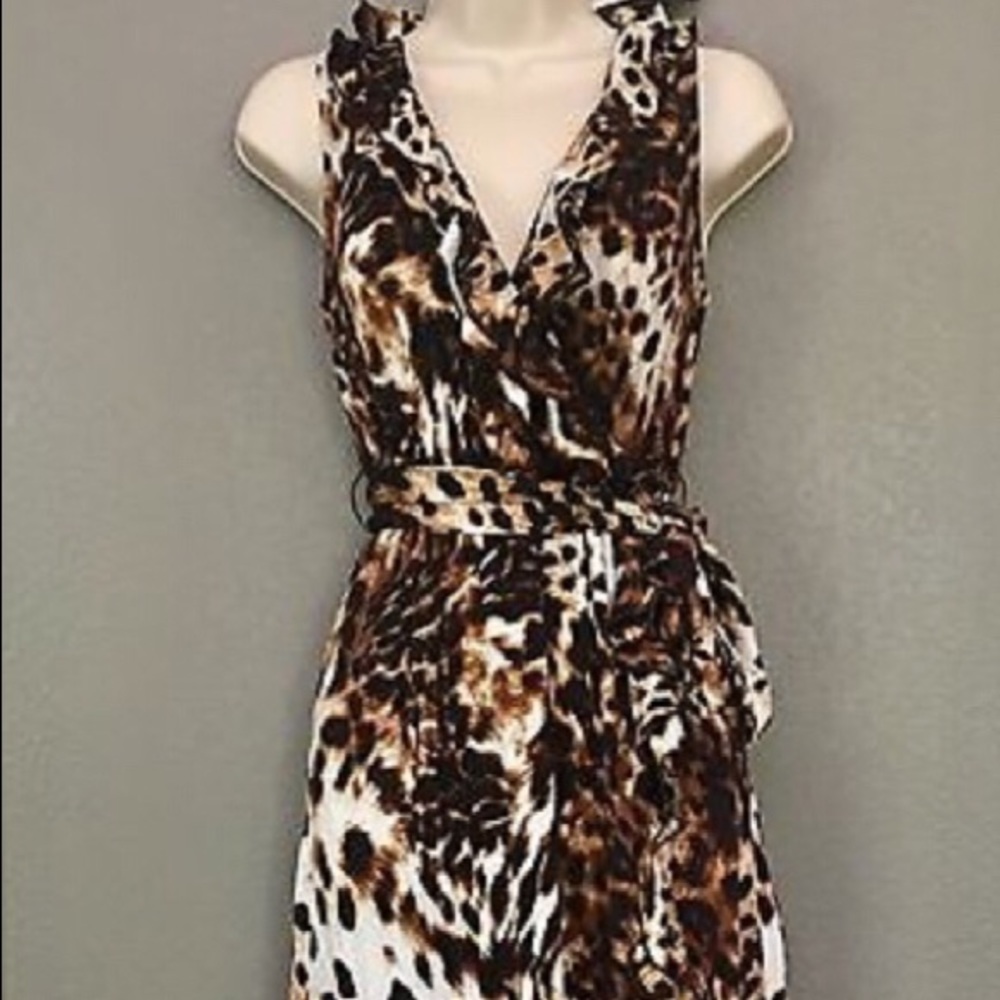 Leopard Wrap Dress 👗💖