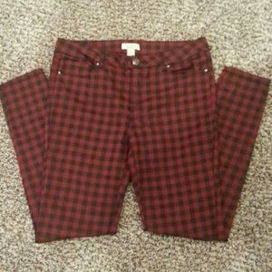 💥SALE💥🔥Plaid F21 Skinny Jeans🔥
