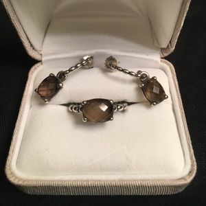 Pandora retired Autumn Breeze ring and earrings.