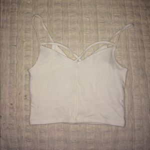 Hollister white bralette