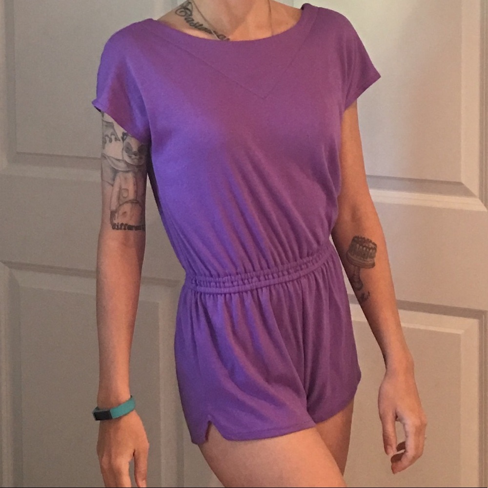 Final price! Purple vintage onesie💜💋✌️ Size S/XS