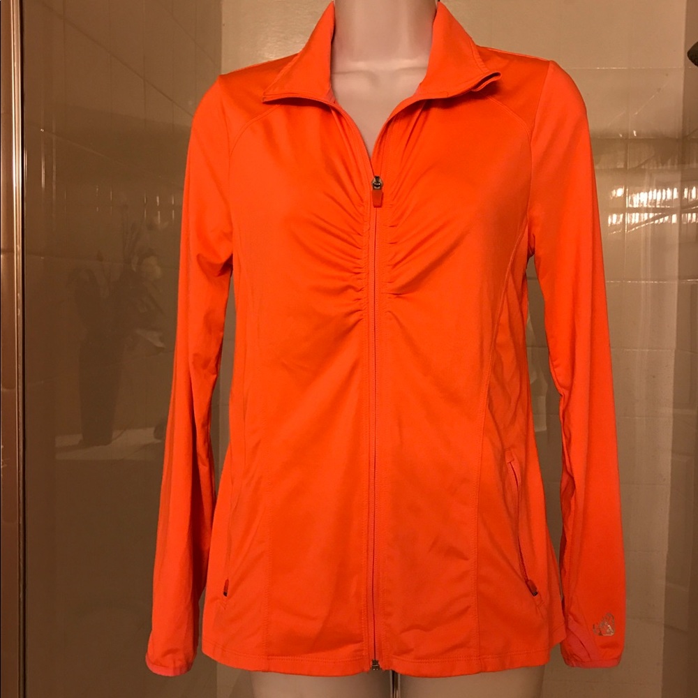 Beautiful Neon Athletic Full Zip Front Jacket
