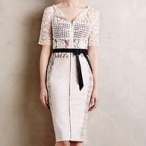 Byron Lars Carissima sheath in white