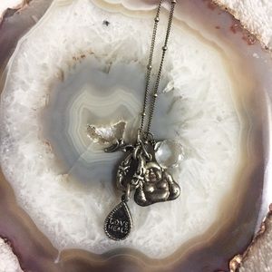 Love Heals Buddha Charm Necklace
